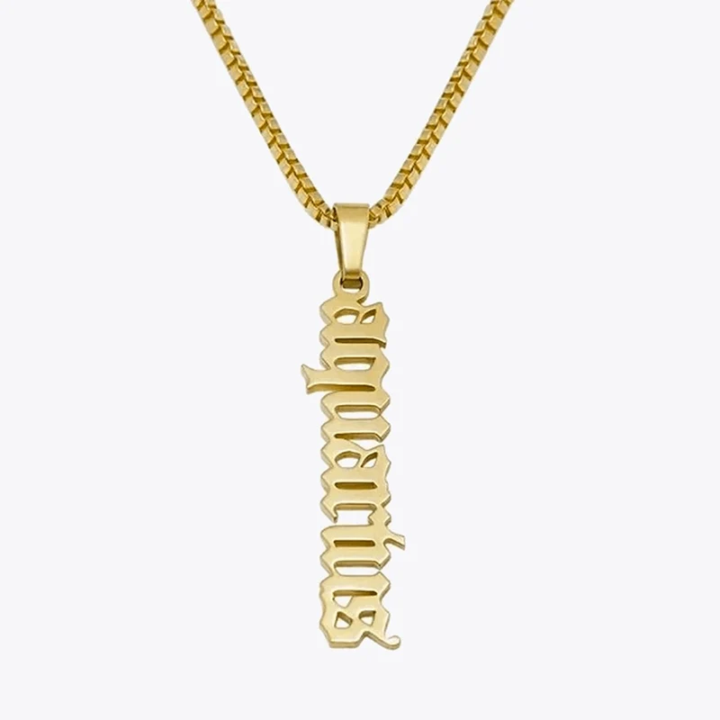 Custom Name Necklaces For Women Men Personalized Nameplate Pendant Choker Stainless Steel Jewelry Gifts Bijoux Femme Box Chain
Custom Name Necklaces For Women Men Personalized Nameplate Pendant Choker Stainless Steel Jewelry Gifts Bijoux Femme Box Chain