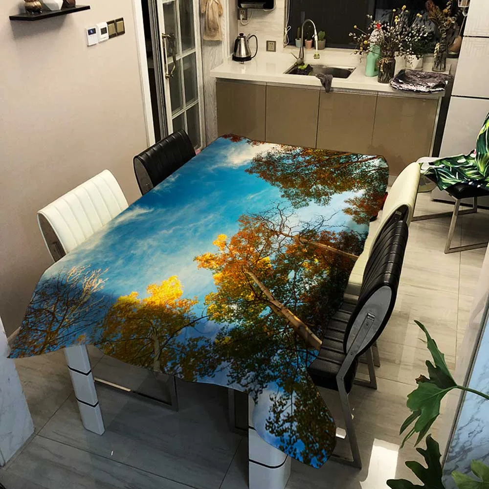 Forest Scenic Seasons Tablecloths Rectangular Art Mantel Mesa Tapestry Table Cloth Tovaglia Tea Coffee Tablecloth cover 
Forest Scenic Seasons Tablecloths Rectangular Art Mantel Mesa Tapestry Table Cloth Tovaglia Tea Coffee Tablecloth cover