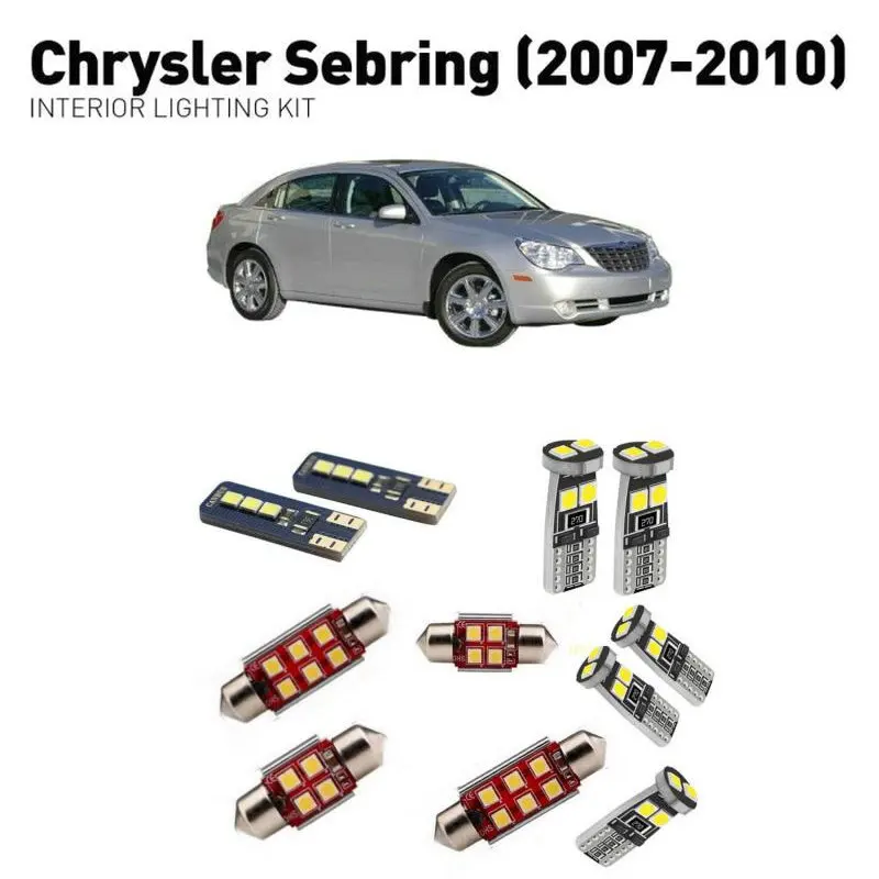 For chrysler sebring 2007 2008 2009 2010 9pc White Canbus Car LED Bulb Reading Ceiling Map Light Interior Kit Door Lamp
For chrysler sebring 2007 2008 2009 2010 9pc White Canbus Car LED Bulb Reading Ceiling Map Light Interior Kit Door Lamp