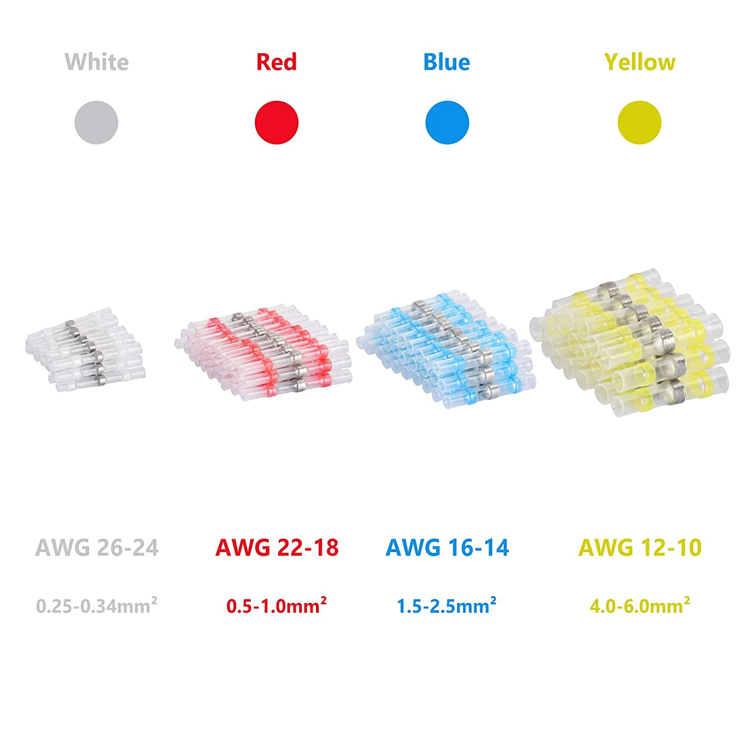 10/30/50PCS Solder Seal Wire Connector AWG26-10 Heat Shrink Terminals Automotive Marine Insulated Butt Cable Electrical Terminal
10/30/50PCS Solder Seal Wire Connector AWG26-10 Heat Shrink Terminals Automotive Marine Insulated Butt Cable Electrical Terminal