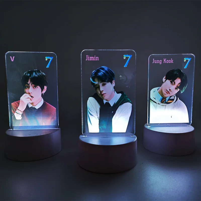 Newest Bangtan Boys Map of the Soul:7 The same style of colorful acrylic Nightlight table lamp Light plate Peripheral toys
Newest Bangtan Boys Map of the Soul:7 The same style of colorful acrylic Nightlight table lamp Light plate Peripheral toys