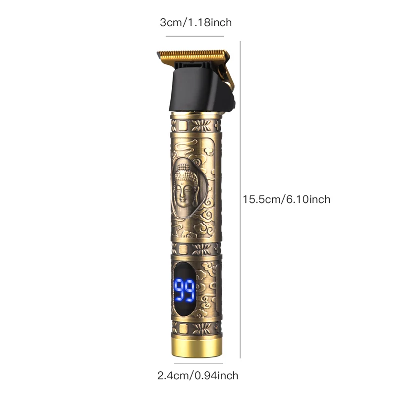 Strong Power T Blade Hair Trimmer Undercut Electric Hair Clipper Low Noise Hair Liner Carving Tool for Men Kids LCD Display T9
Strong Power T Blade Hair Trimmer Undercut Electric Hair Clipper Low Noise Hair Liner Carving Tool for Men Kids LCD Display T9