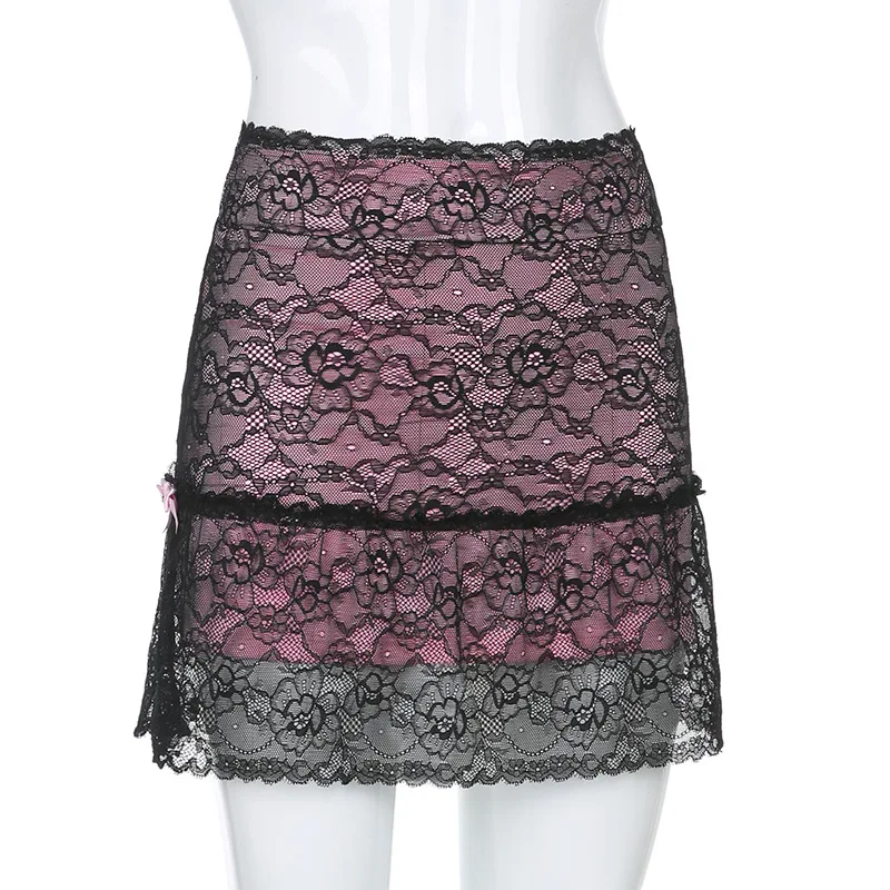 Women Sexy Mini Skirt Flower Mesh Goth Y2K Skirts Punk Style Dark Academia Aesthetic Vintage 90s Streetwear
Women Sexy Mini Skirt Flower Mesh Goth Y2K Skirts Punk Style Dark Academia Aesthetic Vintage 90s Streetwear