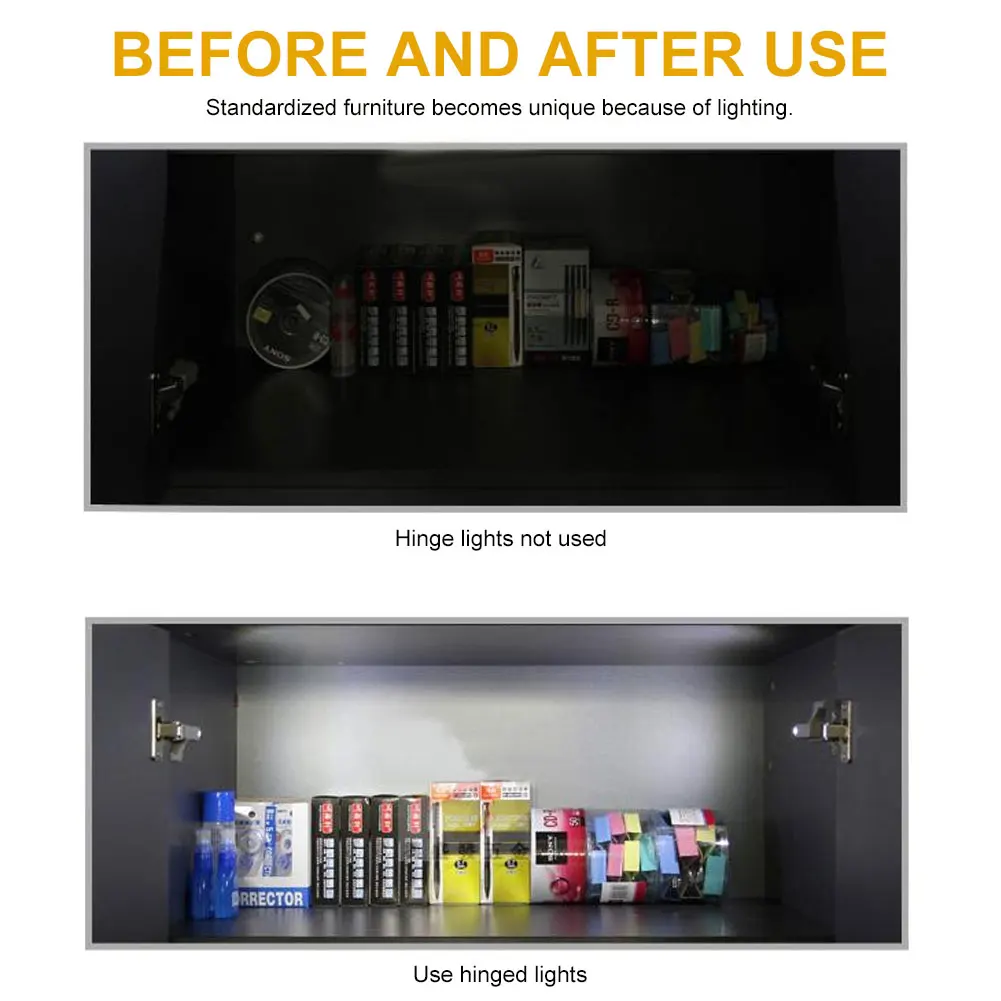 10Pcs LED Under Cabinet Light Inner Hinge Lamp Wardrobe Sensor Touch Night Kitchen Lamp For Cupboard Closet Kitchen Bedroom
10Pcs LED Under Cabinet Light Inner Hinge Lamp Wardrobe Sensor Touch Night Kitchen Lamp For Cupboard Closet Kitchen Bedroom
