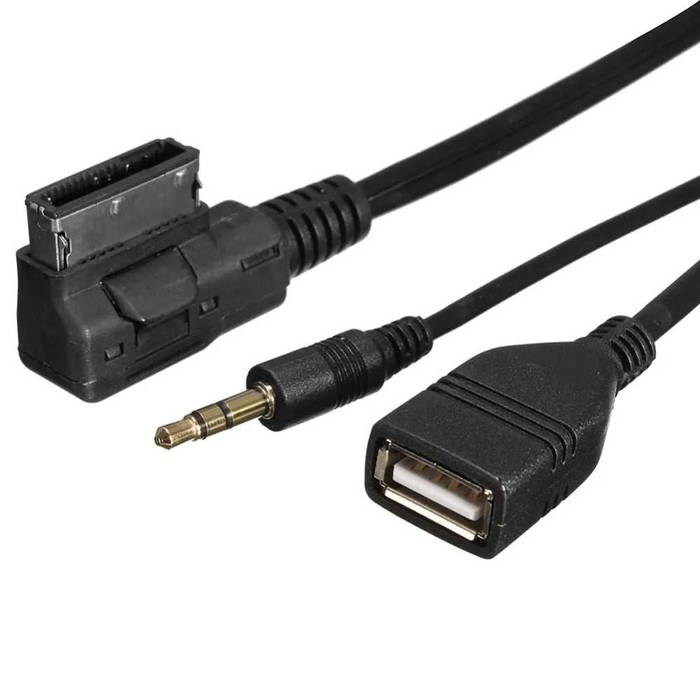 Автомобильный аудиокабель 3 5 мм AUX интерфейс MDI AMI MMI USB + зарядное устройство