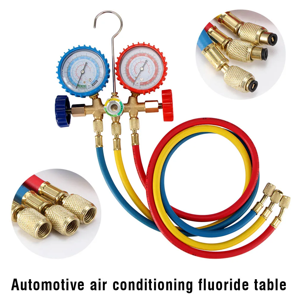 VehiVehicle Air Conditioning Refrigerant Pressure Gauge R12 R22 R134a R404A 410a Air Conditioner Fluorine Filling Tool
VehiVehicle Air Conditioning Refrigerant Pressure Gauge R12 R22 R134a R404A 410a Air Conditioner Fluorine Filling Tool