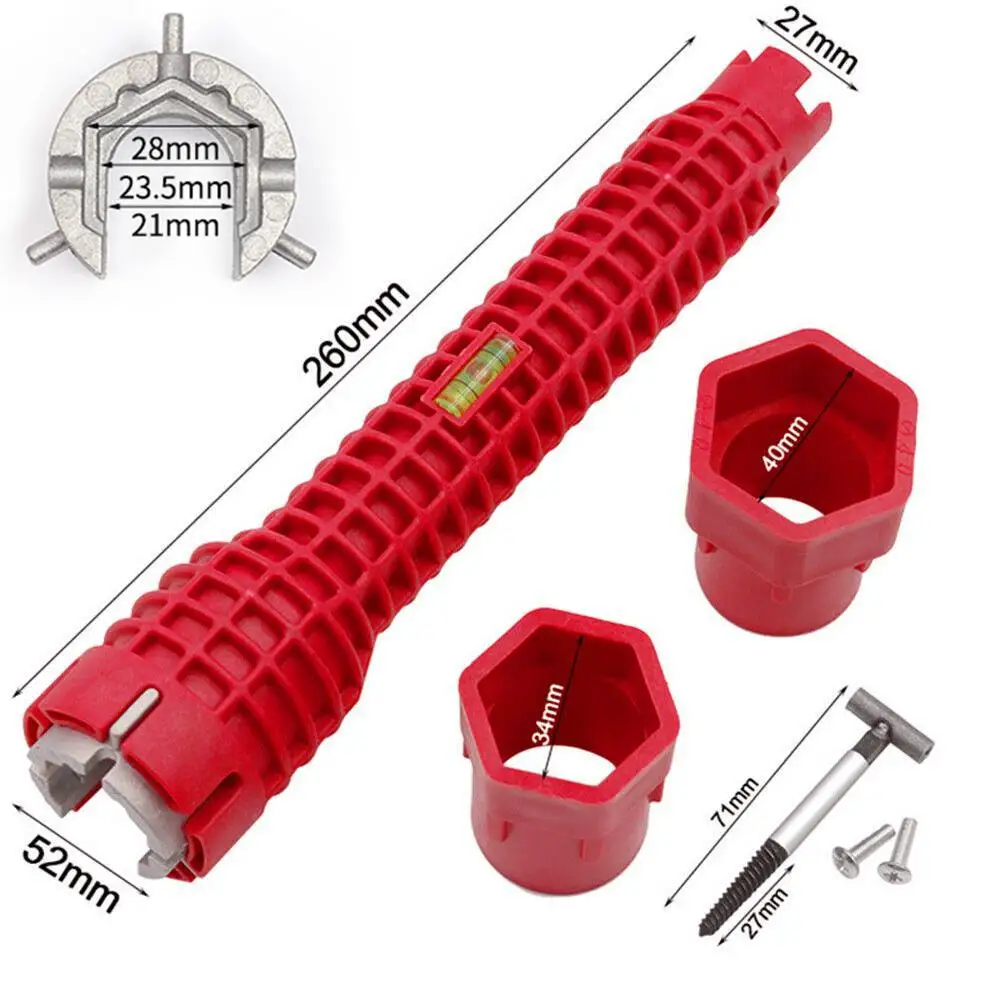 Water Pipe Double End Wrench Pipe Repair Kitchen Sink Sleeve Wrench Bathroom Faucet Plumbing Anti-slip Installation Repair Tools
Water Pipe Double End Wrench Pipe Repair Kitchen Sink Sleeve Wrench Bathroom Faucet Plumbing Anti-slip Installation Repair Tools