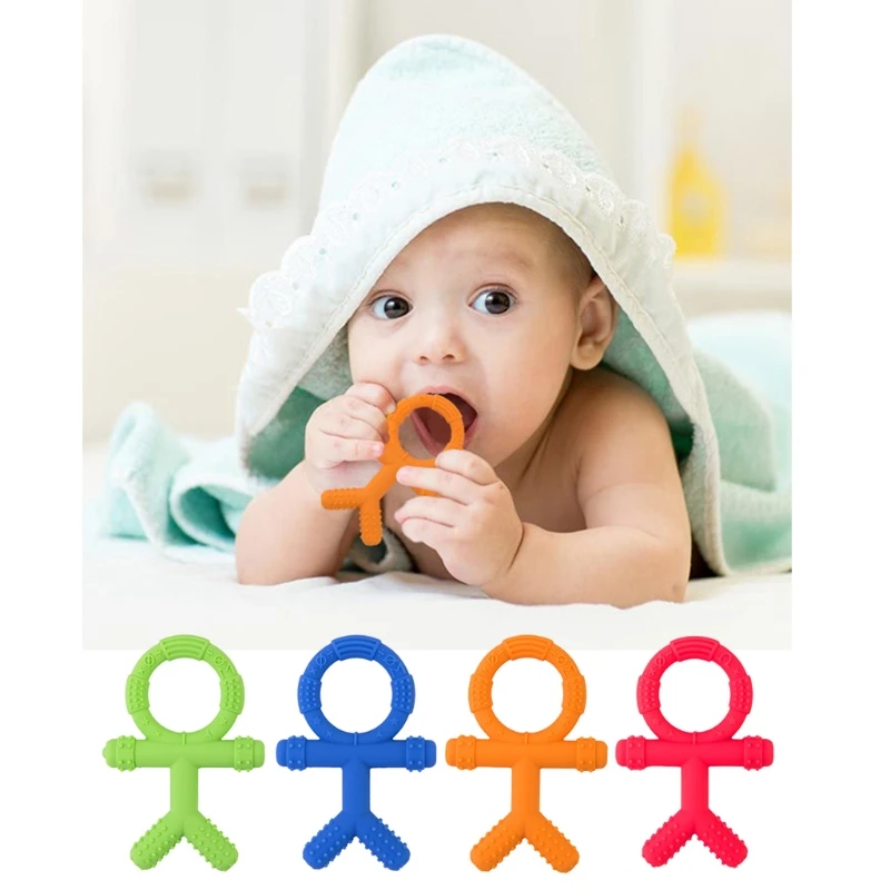 Newborn Teething Stick Baby Silicone Teether Cute 3D Human Shape Chewing Nursing Soother Molar Toy Gift for Infants
Newborn Teething Stick Baby Silicone Teether Cute 3D Human Shape Chewing Nursing Soother Molar Toy Gift for Infants