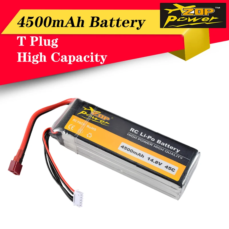 Высококачественный ZOP Power 14,8 V 45C 4500mAh 4S Lipo Battery T Plug для радиоуправляемого гоночного дрона
Высококачественный ZOP Power 14,8 V 45C 4500mAh 4S Lipo Battery T Plug для радиоуправляемого гоночного дрона