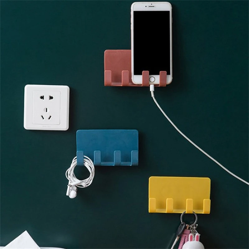 Phone Charging Bracket Wall Mounted Holder Seamless Dormitory Bedroom Door Hooks Key Umbrella Towel Cap Coat Rack
Phone Charging Bracket Wall Mounted Holder Seamless Dormitory Bedroom Door Hooks Key Umbrella Towel Cap Coat Rack