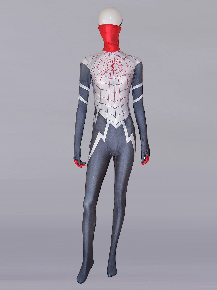 Новейший Шелковый костюм Symbiote для девочки, костюм для косплея, 3D принт, спандекс, Хэллоуин, зентай, боди с полумаской
Новейший Шелковый костюм Symbiote для девочки, костюм для косплея, 3D принт, спандекс, Хэллоуин, зентай, боди с полумаской