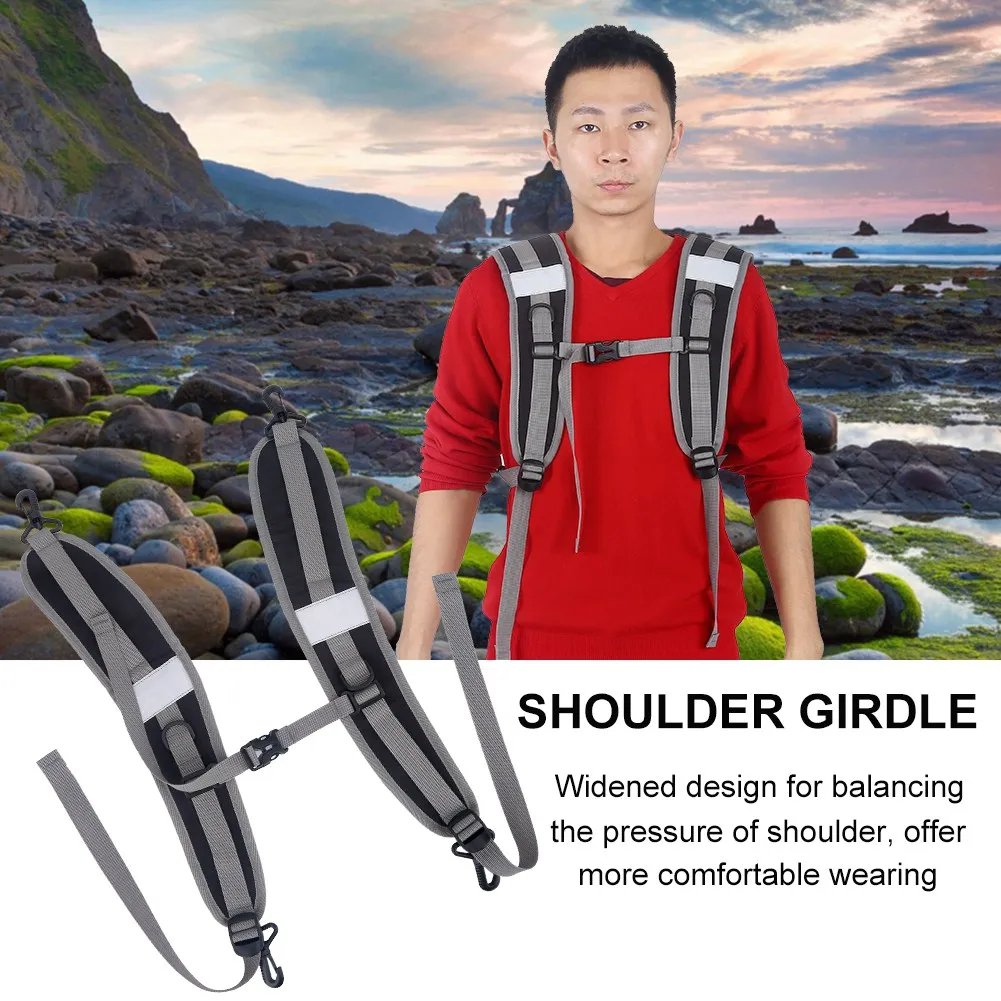 Nylon Durable Backpack Shoulder Adjustable Straps Belt Repair Parts Accessory (Black)
Nylon Durable Backpack Shoulder Adjustable Straps Belt Repair Parts Accessory (Black)