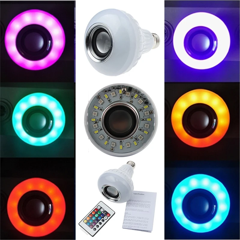 50pcs12W Power E27 LED Rgb Bluetooth Speaker Bulb Light Lamp Music Playing & RGB Lighting With Remote Control Free Express
50pcs12W Power E27 LED Rgb Bluetooth Speaker Bulb Light Lamp Music Playing & RGB Lighting With Remote Control Free Express