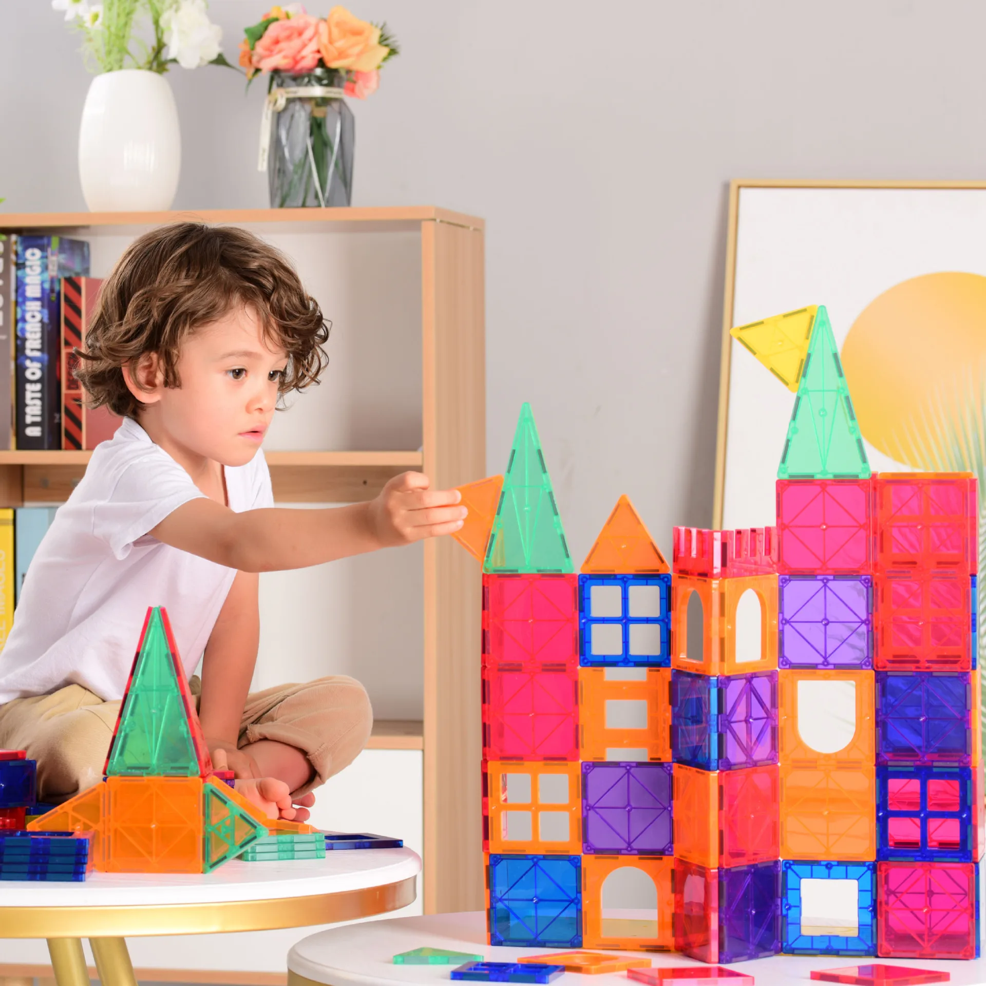 48/78/120 PCS Colorful Windows Magnetic Tile Building Blocks Construction Set Magnet Building Blocks Magnetic Blocks
48/78/120 PCS Colorful Windows Magnetic Tile Building Blocks Construction Set Magnet Building Blocks Magnetic Blocks