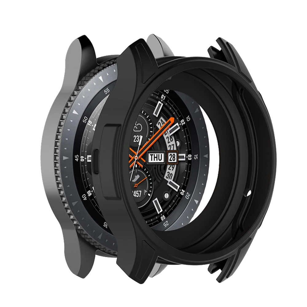 Gear S3 Frontier Case For Samsung Galaxy Watch 46mm band gear S3 Silicone Protect Cover Protective shell Watch strap Accessories
Gear S3 Frontier Case For Samsung Galaxy Watch 46mm band gear S3 Silicone Protect Cover Protective shell Watch strap Accessories