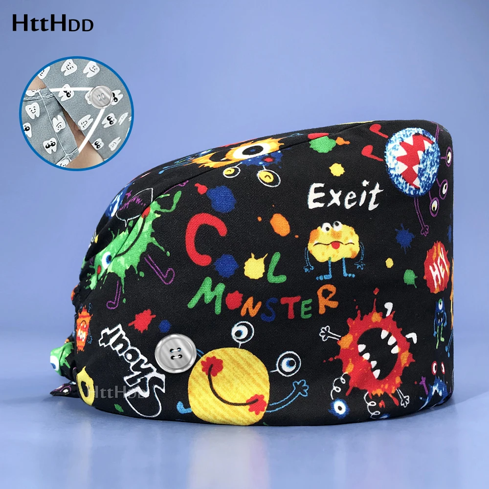 Шапка унисекс, впитывающая пот, рабочая шляпа, с мультяшным принтом 
Шапка унисекс, впитывающая пот, рабочая шляпа, с мультяшным принтом