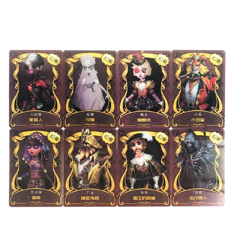 Identity V Cards Golden Skin Phantom Rare Exorcist Phantom 3d Clown King Deduction Game Kids Toys Collection Christmas Gift
Identity V Cards Golden Skin Phantom Rare Exorcist Phantom 3d Clown King Deduction Game Kids Toys Collection Christmas Gift