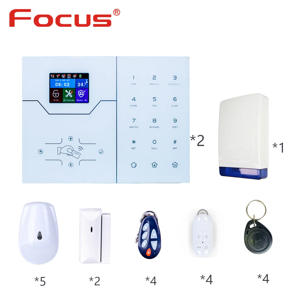 Meian Focus DIY 433Mhz English Menu HA-VGW Wifi Alarm GSM Alarm system Security Home Smart Alarm System with App control
Meian Focus DIY 433Mhz English Menu HA-VGW Wifi Alarm GSM Alarm system Security Home Smart Alarm System with App control