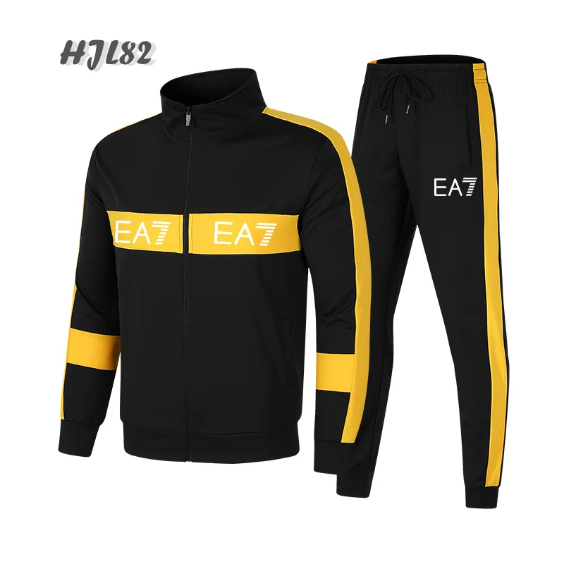 2021 new men's zipper shirt set four seasons men's and women's leisure sports set black splicing color matching zipper top + tro
2021 new men's zipper shirt set four seasons men's and women's leisure sports set black splicing color matching zipper top + tro