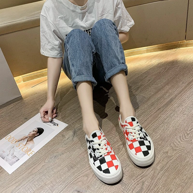 Sneakers Women Vulcanized Shoes Fashion Basket Femme Checkered Designer Casual Ladies Trainers Women Sneakers Zapatillas Mujer
Sneakers Women Vulcanized Shoes Fashion Basket Femme Checkered Designer Casual Ladies Trainers Women Sneakers Zapatillas Mujer