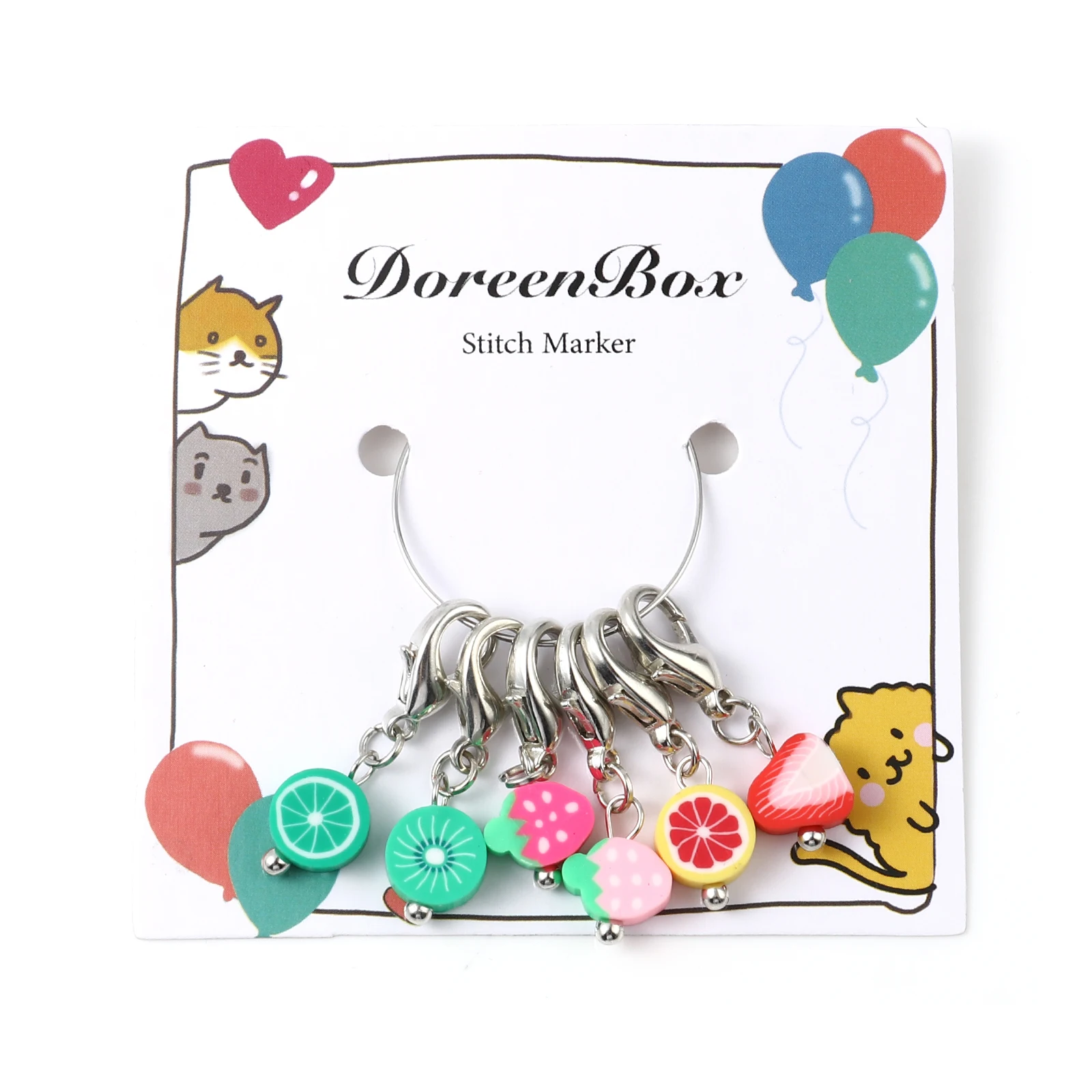 Handmade Polymer Clay Knitting Stitch Markers Fruit Pendants Knitting Marker Crochet Clips Stitch Counter Needle Clips Tools
Handmade Polymer Clay Knitting Stitch Markers Fruit Pendants Knitting Marker Crochet Clips Stitch Counter Needle Clips Tools