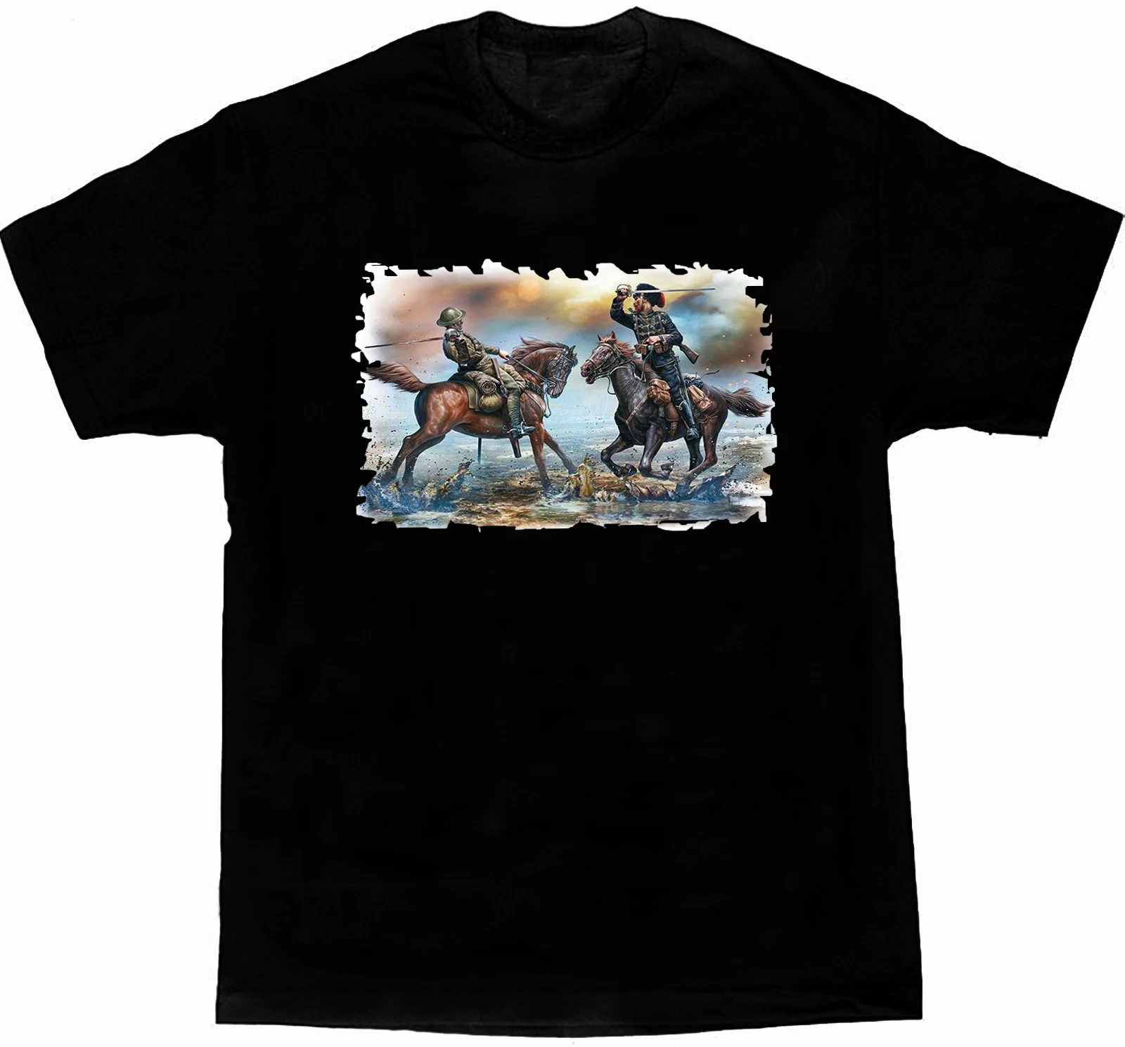 Vintage World War I British and German Cavalrymen Fighte T-Shirt. Summer Cotton Short Sleeve O-Neck Mens T Shirt New S-3XL
Vintage World War I British and German Cavalrymen Fighte T-Shirt. Summer Cotton Short Sleeve O-Neck Mens T Shirt New S-3XL