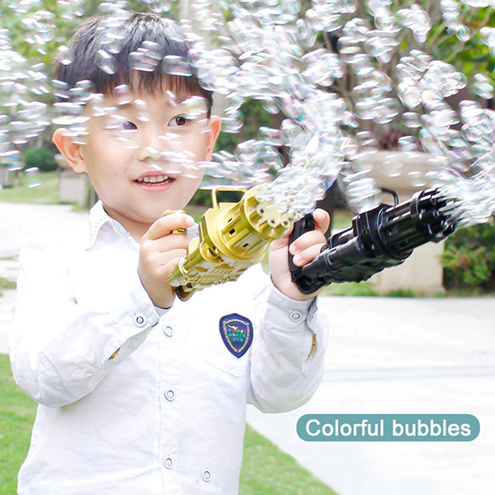 Kids Automatic Gatling Bubble Gun Toys Summer Soap Water Bubble Machine Electric Bubble Machine For Children Gift Toys Free Ship
Kids Automatic Gatling Bubble Gun Toys Summer Soap Water Bubble Machine Electric Bubble Machine For Children Gift Toys Free Ship