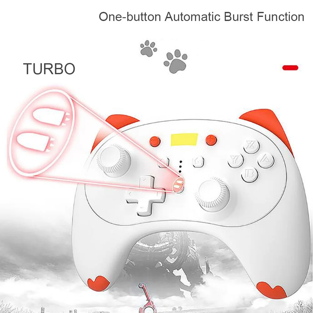 Беспроводной Bluetooth переключатель контроллер мини геймпад типа Cat для Nintendo Switch/Lite
