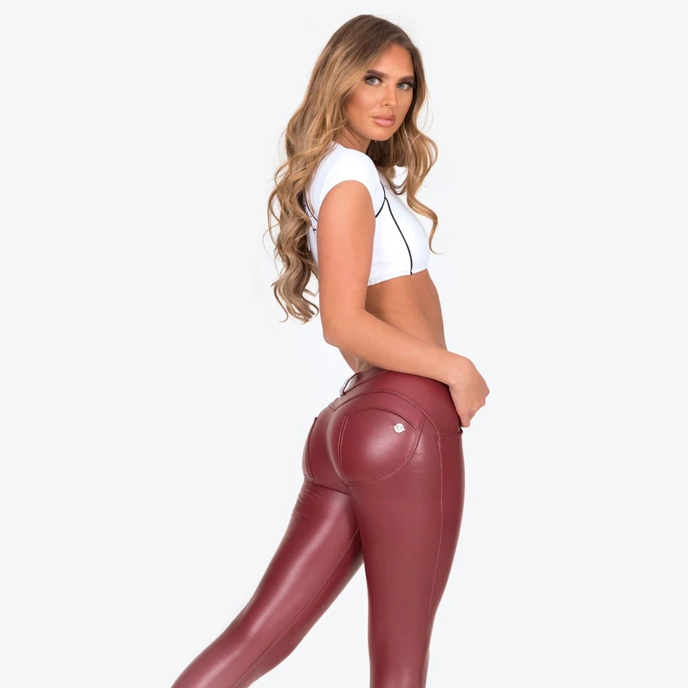 Melody Burgundy Leather Ttrousers Skinny Zippers Train Pants Women Body Shapewear Motorcycle Pants 2020 Yoga Sports
Melody Burgundy Leather Ttrousers Skinny Zippers Train Pants Women Body Shapewear Motorcycle Pants 2020 Yoga Sports