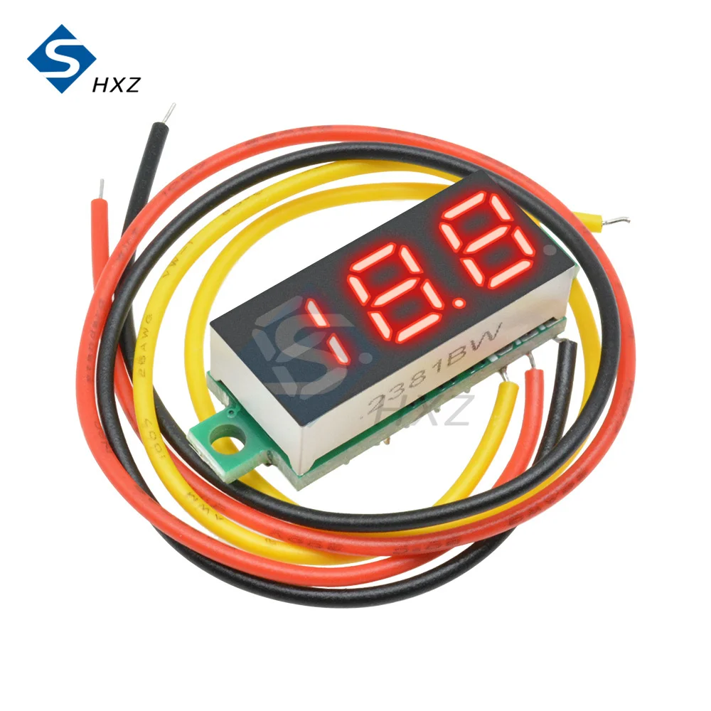 Mini 0.28 Inch 3 Wire LED Digital Voltmeter DC 0-100V Voltage Meter For Auto Car Mobile Power Voltage Tester Detector
Mini 0.28 Inch 3 Wire LED Digital Voltmeter DC 0-100V Voltage Meter For Auto Car Mobile Power Voltage Tester Detector