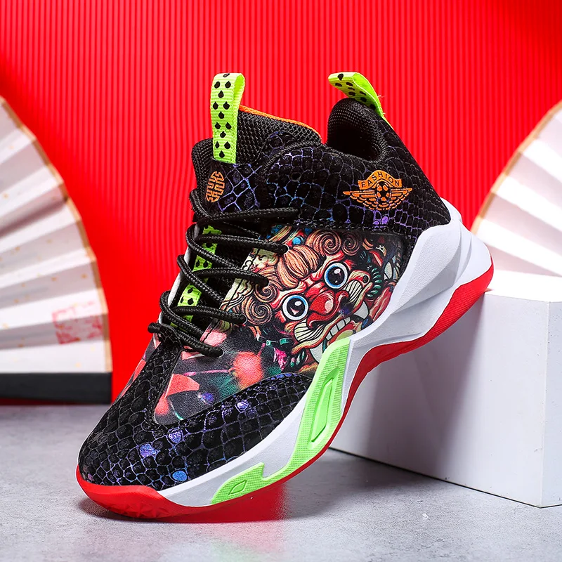 New Thick Sole Soft Boys Basketball Shoes Non-slip Children Sport Shoes Outdoor Boys Basketball Sneakers Rubber Kids Gym Shoes
New Thick Sole Soft Boys Basketball Shoes Non-slip Children Sport Shoes Outdoor Boys Basketball Sneakers Rubber Kids Gym Shoes