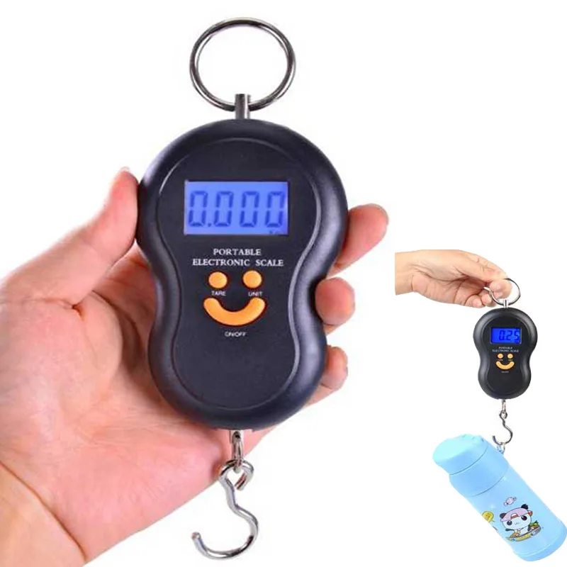 Цифровые Мини-весы 40 кг/10 г карманные весы для рыбалки багажа путешествий