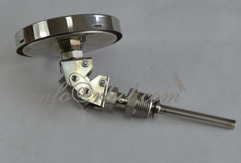 3inch Dial Universal Corner Weldless Bimetal Homebrew Thermometer 1/2inch NPT, -10~100C / 0~220F degree for home brewing
3inch Dial Universal Corner Weldless Bimetal Homebrew Thermometer 1/2inch NPT, -10~100C / 0~220F degree for home brewing