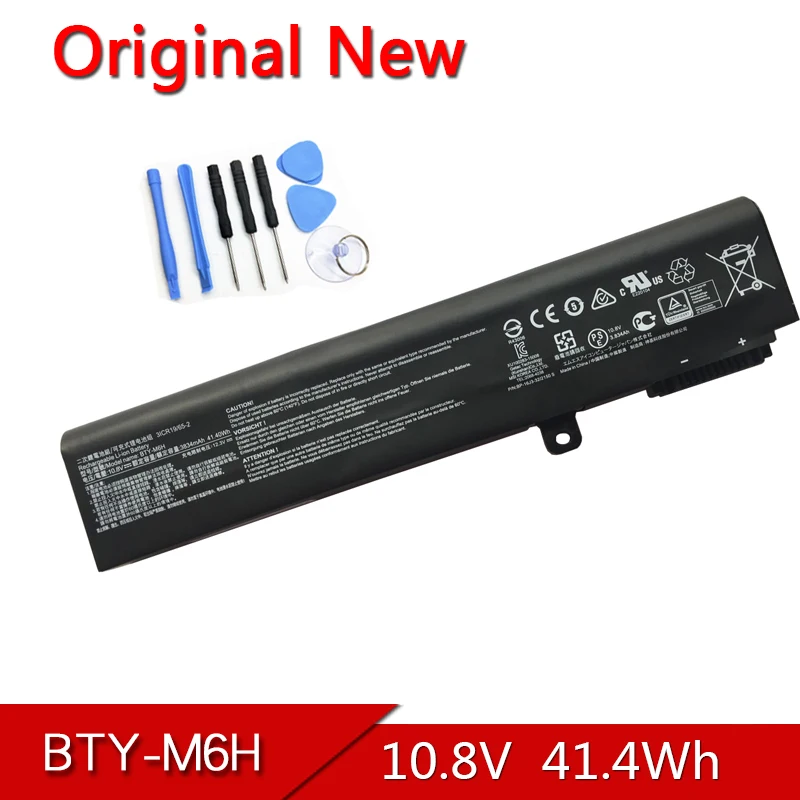 BTY-M6H NEW Original Laptop Battery For MSI GE62 GE63 GE72 GE73 GP72 GP62 GL62 GL72 GT62 MVR VR MS-16J MS-1792 MS-1795 PE60 PE70
BTY-M6H NEW Original Laptop Battery For MSI GE62 GE63 GE72 GE73 GP72 GP62 GL62 GL72 GT62 MVR VR MS-16J MS-1792 MS-1795 PE60 PE70