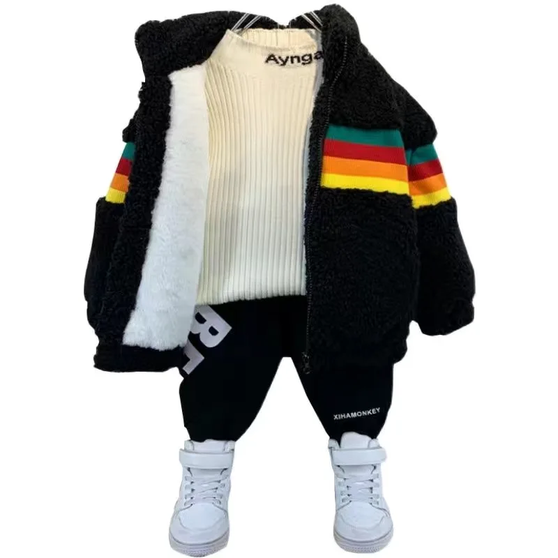 2020 Boys Jacket Autumn Winter Clothes New Korean Version of Baby Lamb Wool Foreign Style Long Section Plus Cotton Thick 1-10 Y
2020 Boys Jacket Autumn Winter Clothes New Korean Version of Baby Lamb Wool Foreign Style Long Section Plus Cotton Thick 1-10 Y