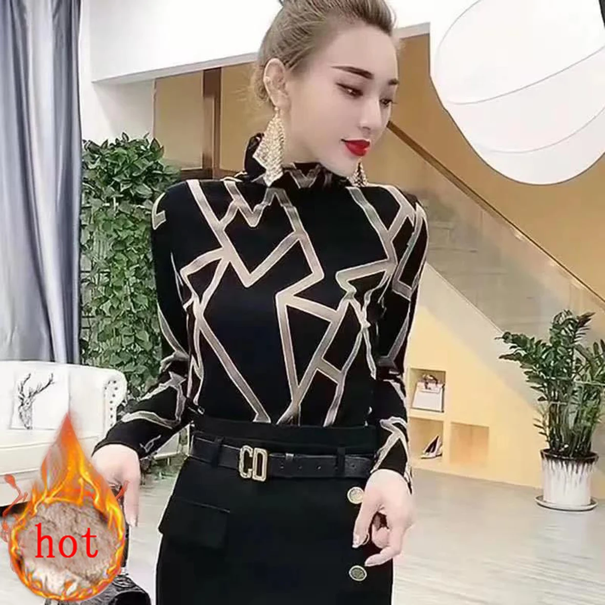 Сплошная бархатная утепленная рубашка, Базовая рубашка с высоким воротником, женская, осенняя и зимняя, облегающий, универсальный модный то...
Сплошная бархатная утепленная рубашка, Базовая рубашка с высоким воротником, женская, осенняя и зимняя, облегающий, универсальный модный то...