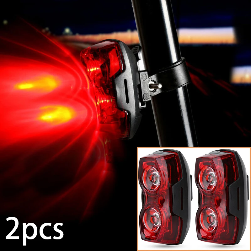 2LED Bright Cycling Bicycle Bike Safe Rear Tail Flashing Back Light Warning Lamp Waterproof Bicycle Lights Bicycle Accessories
2LED Bright Cycling Bicycle Bike Safe Rear Tail Flashing Back Light Warning Lamp Waterproof Bicycle Lights Bicycle Accessories