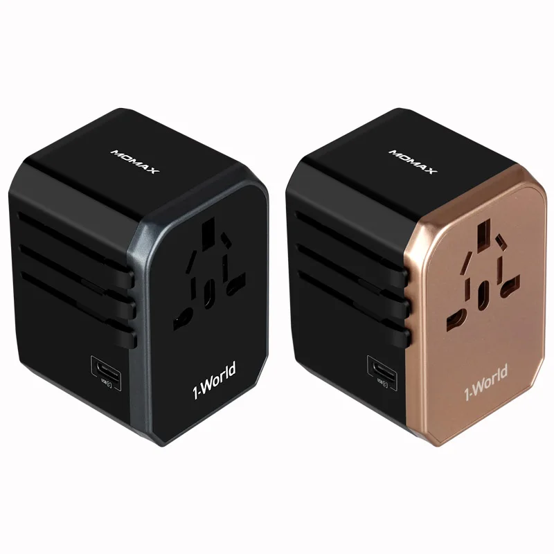 Зарядное устройство Momax UA5 1-world elite global для путешествий-обновление (4USB + usb-c) type c 5.6a