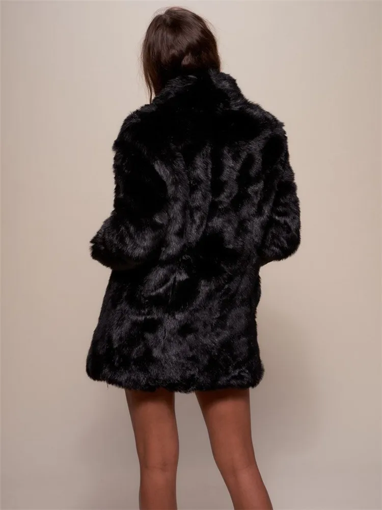 Thickened Fake Rabbit Fur Mid-length Slimming Teddy Bear Jacket Women Winter Jacket Woman Long Winter Fur Coat Turn-down Collar
Thickened Fake Rabbit Fur Mid-length Slimming Teddy Bear Jacket Women Winter Jacket Woman Long Winter Fur Coat Turn-down Collar