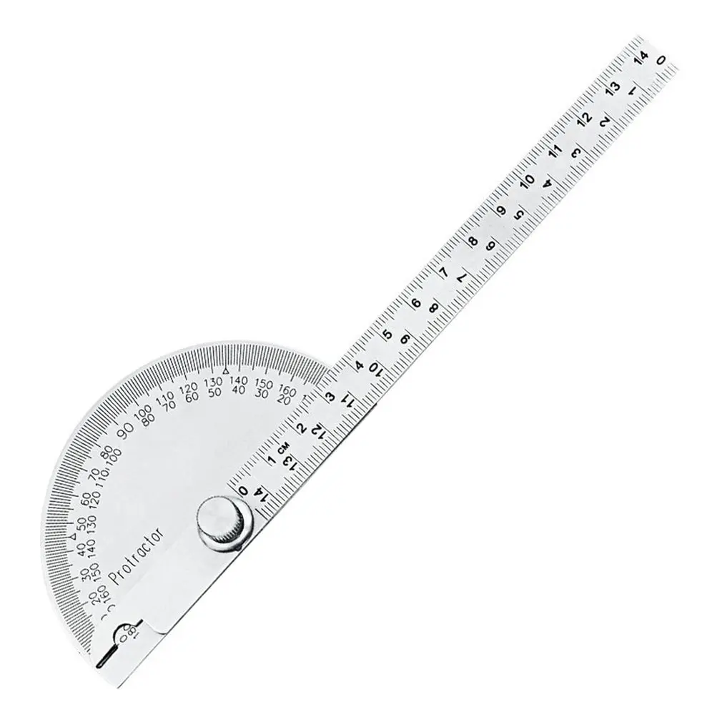 180 Degree Adjustable Protractor Stainless Steel Angle Gauge Round Head Caliper Measuring Ruler
180 Degree Adjustable Protractor Stainless Steel Angle Gauge Round Head Caliper Measuring Ruler