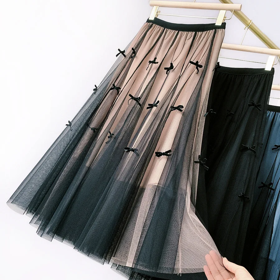 Gauze Skirt Japanese Gentle Skirt Bowknot Net Gauze Fishtail Skirt Covering The Crotch Is Thin, High Waist and Large Hem Skirt
Gauze Skirt Japanese Gentle Skirt Bowknot Net Gauze Fishtail Skirt Covering The Crotch Is Thin, High Waist and Large Hem Skirt