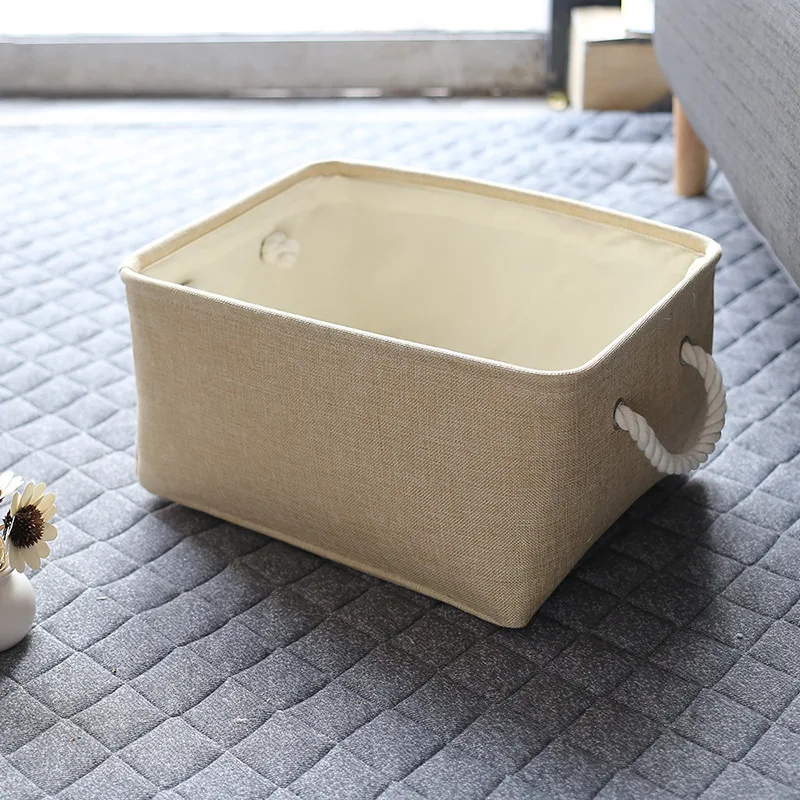 New Cotton And Linen Storage Basket Skin Care Products Sundries Storage Box Environmental Protection Belt Portable
New Cotton And Linen Storage Basket Skin Care Products Sundries Storage Box Environmental Protection Belt Portable