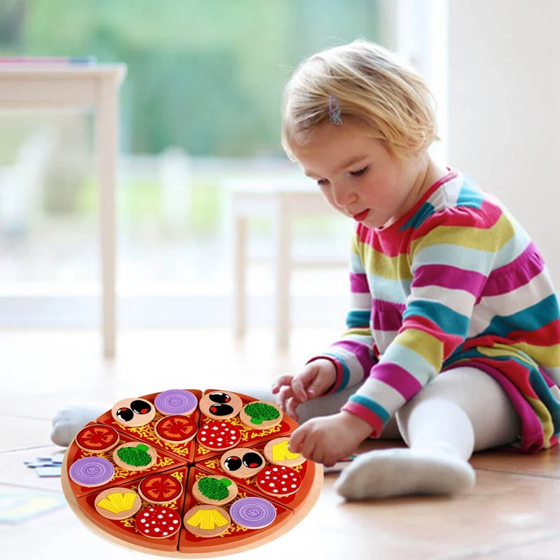 Wooden Simulation Pizza Play Toy Food Cutting Set Kids Role Play Funny Kitchen Vegetable Mushroom Pizza Toys Gifts
Wooden Simulation Pizza Play Toy Food Cutting Set Kids Role Play Funny Kitchen Vegetable Mushroom Pizza Toys Gifts