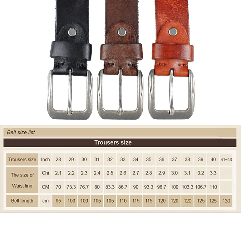 Men Top Layer Leather Casual High Quality Belt Vintage Design Pin Buckle Genuine Leather Belts For Men Original Cowhide
Men Top Layer Leather Casual High Quality Belt Vintage Design Pin Buckle Genuine Leather Belts For Men Original Cowhide