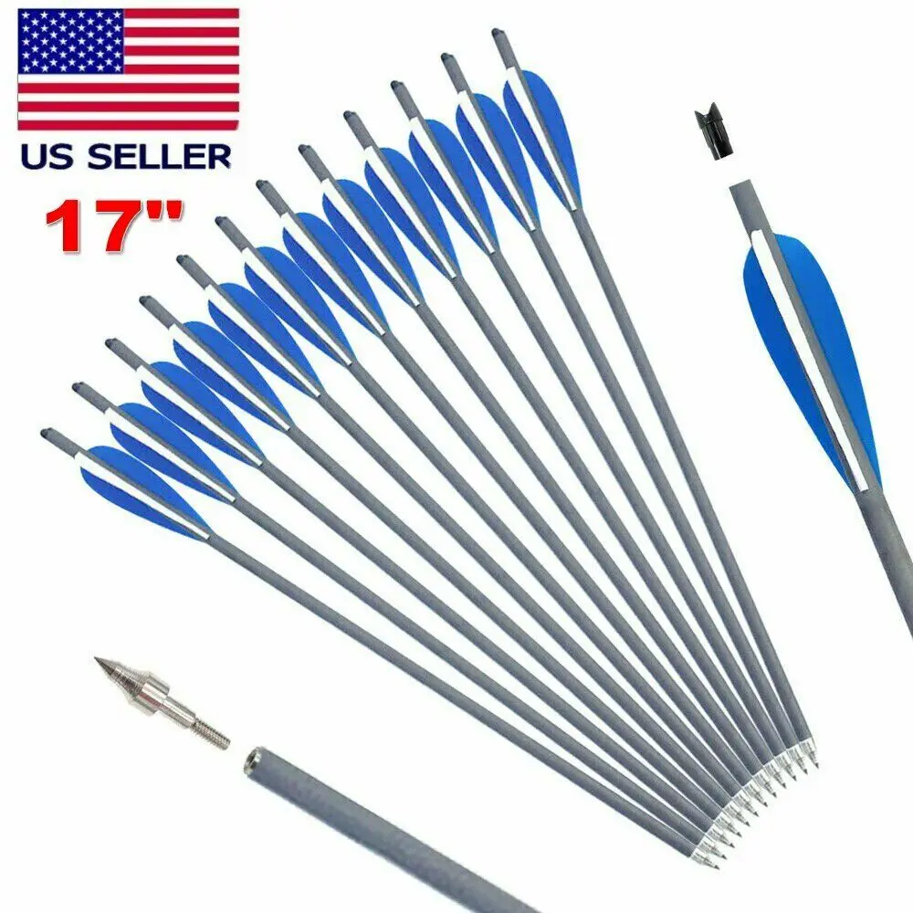 Drop Shipping12Pcs 17 inch Crossbow Bolts Carbon Arrows OD 8.8mm Target Archery For Hunting
Drop Shipping12Pcs 17 inch Crossbow Bolts Carbon Arrows OD 8.8mm Target Archery For Hunting