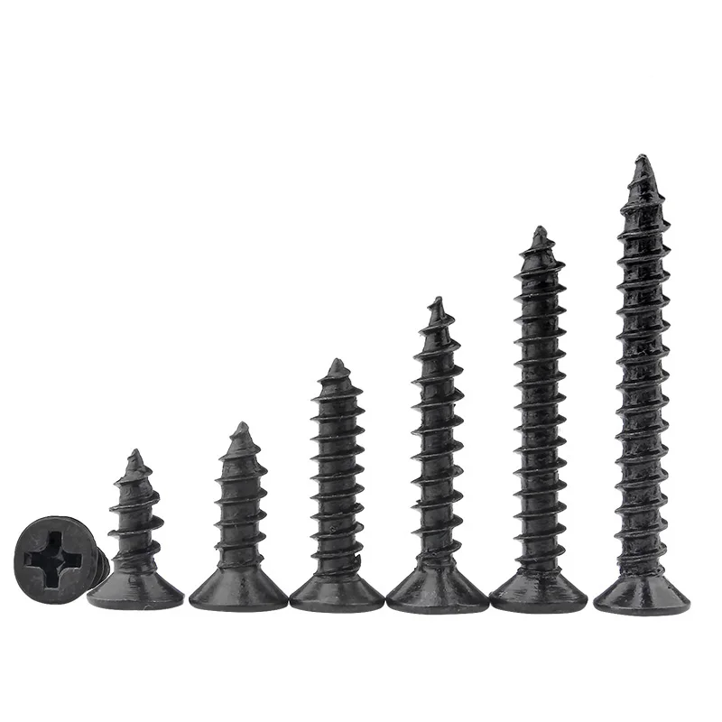 M2 M2.2 M2.3 M2.6 M3 M4 Flat Head Self Tapping Screw Metric Thread Phillips Cross Recessed Countersunk Bolt Black Steel
M2 M2.2 M2.3 M2.6 M3 M4 Flat Head Self Tapping Screw Metric Thread Phillips Cross Recessed Countersunk Bolt Black Steel