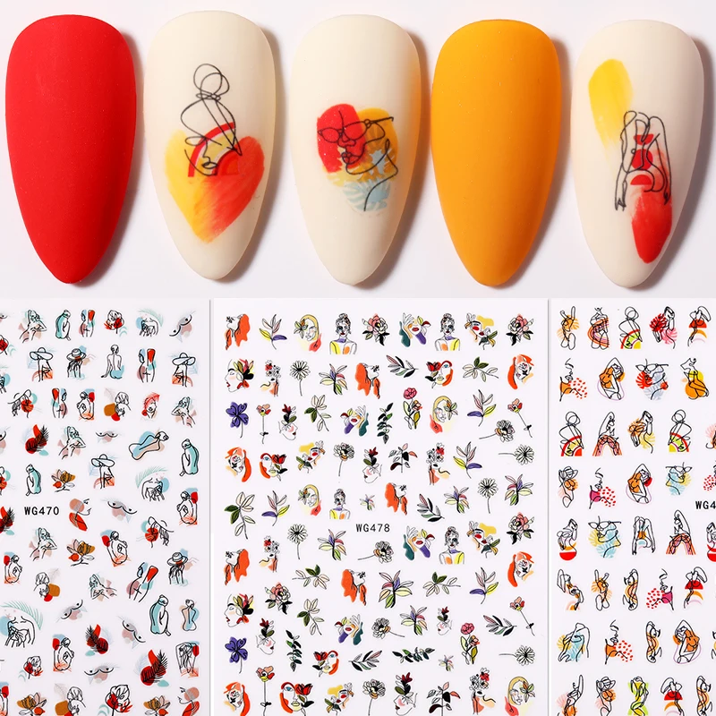 Valentine's Day Love Heart Designs 3D Nail Stickers Abstract Face Designs Nail Art Decorations Fashion
Valentine's Day Love Heart Designs 3D Nail Stickers Abstract Face Designs Nail Art Decorations Fashion