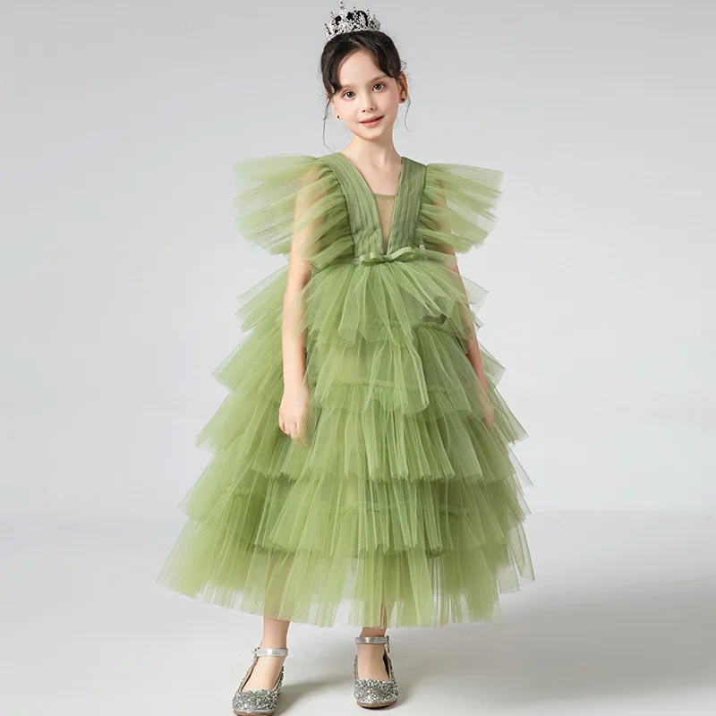 Green Child Girl Tulle Dress Flower Girl Dresses For Weddings Kids Elegant Evening Dresses For Girls 3-14y robe soiree enfant
Green Child Girl Tulle Dress Flower Girl Dresses For Weddings Kids Elegant Evening Dresses For Girls 3-14y robe soiree enfant