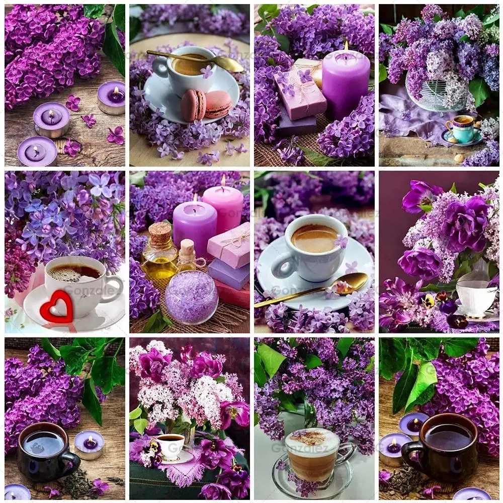 Diy Diamond Painting Coffee Purple Flower Candle Mosaic Cross Stitch Rhinestone Embroidery Art Wall Home Decoration Crafts Gifts
Diy Diamond Painting Coffee Purple Flower Candle Mosaic Cross Stitch Rhinestone Embroidery Art Wall Home Decoration Crafts Gifts