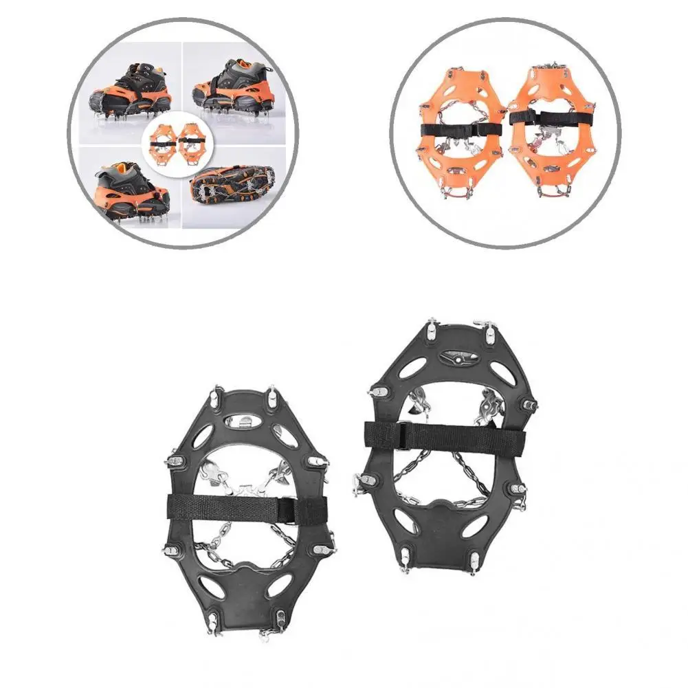 1Pair Durable 16 Spikes Ice Anti Slip Cleats Grips Strong Friction Crampons Traction Cleats Anti-oxidation for Walking
1Pair Durable 16 Spikes Ice Anti Slip Cleats Grips Strong Friction Crampons Traction Cleats Anti-oxidation for Walking